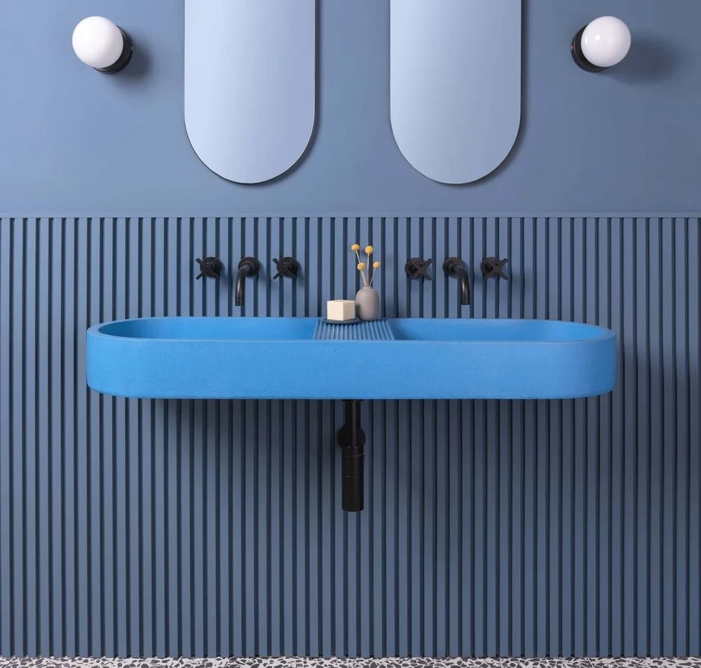 Aura Double Countertop/Wall Mount Basin - Product image