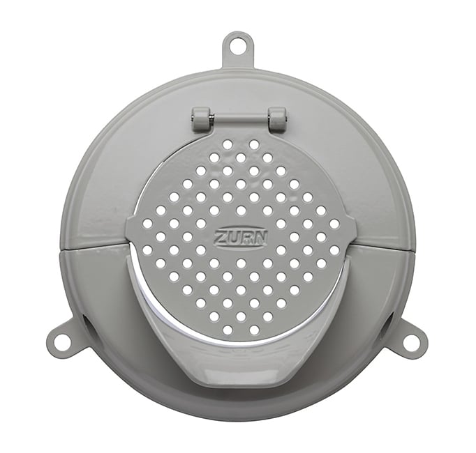 Aluminum Body Downspout Nozzle with Flapper - Product image