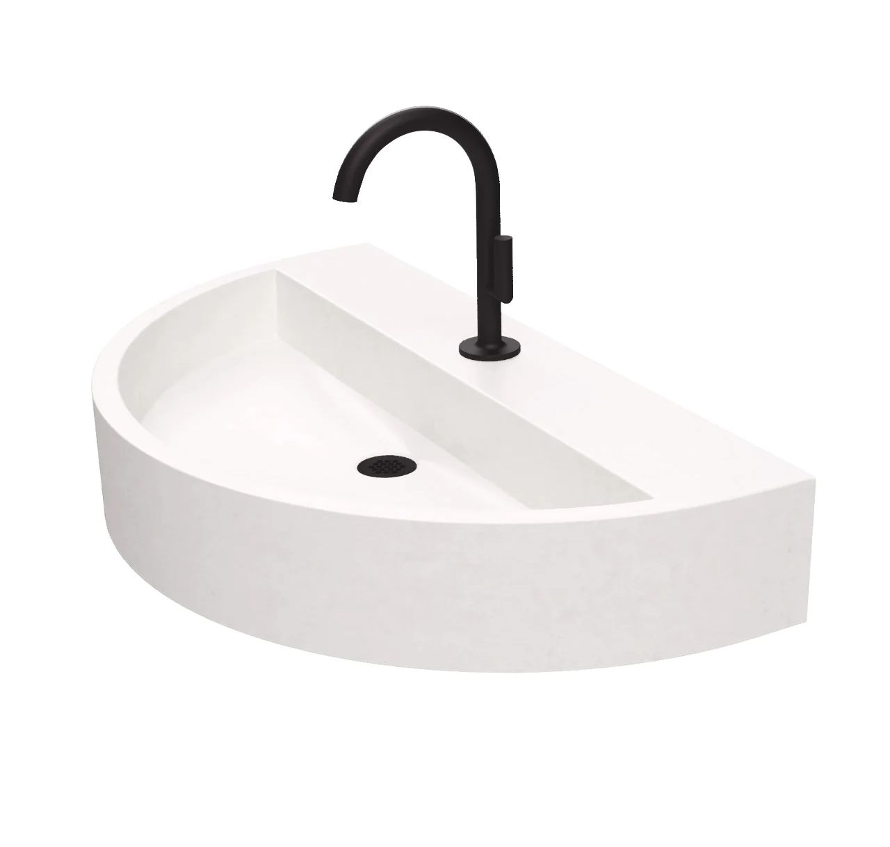 30 in Kurve Concrete Sink - Product image