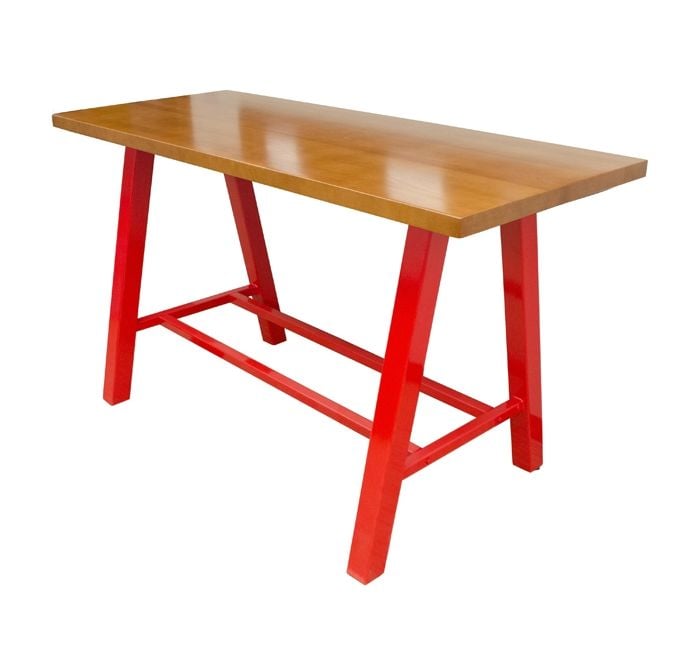 Atlas Bar Height Communal Table with Solid Beech Table Top - Product image