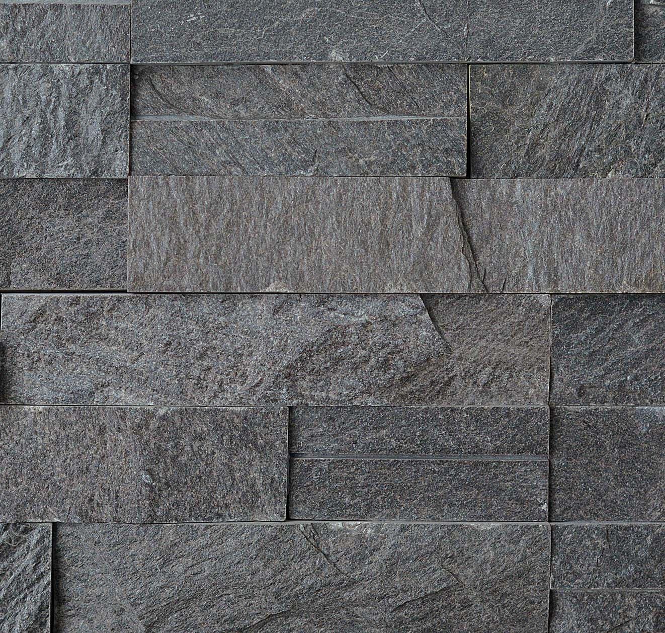 Charcoal Slimline Rock Panel by Norstone - Product image
