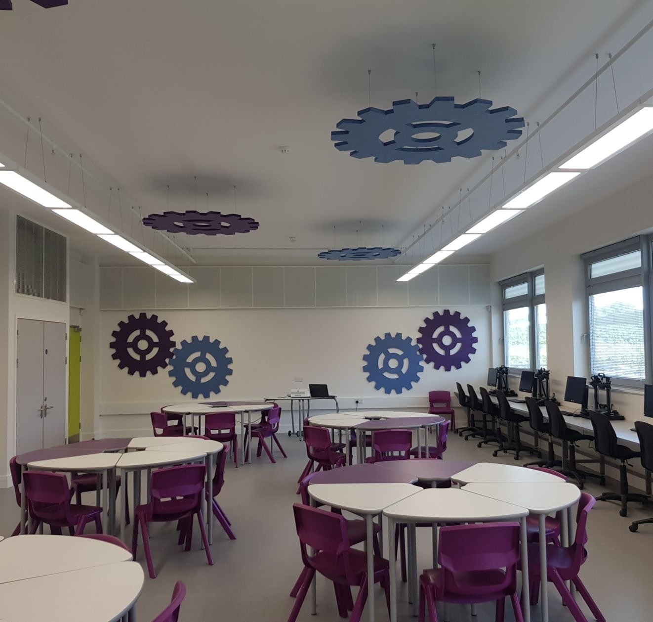 Aurora Acoustic Ceiling Raft - Cog - Product image