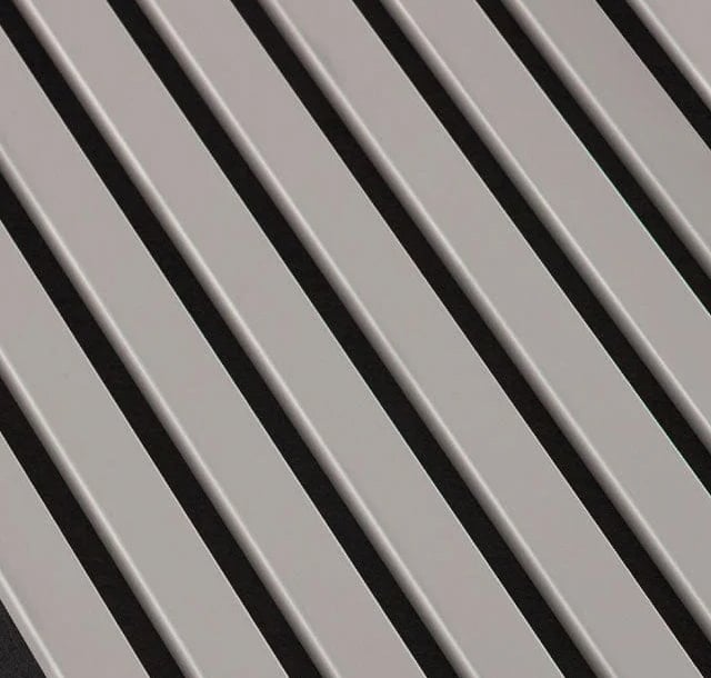 Dusty Gray Acoustic Slat Wall Panels - Product image