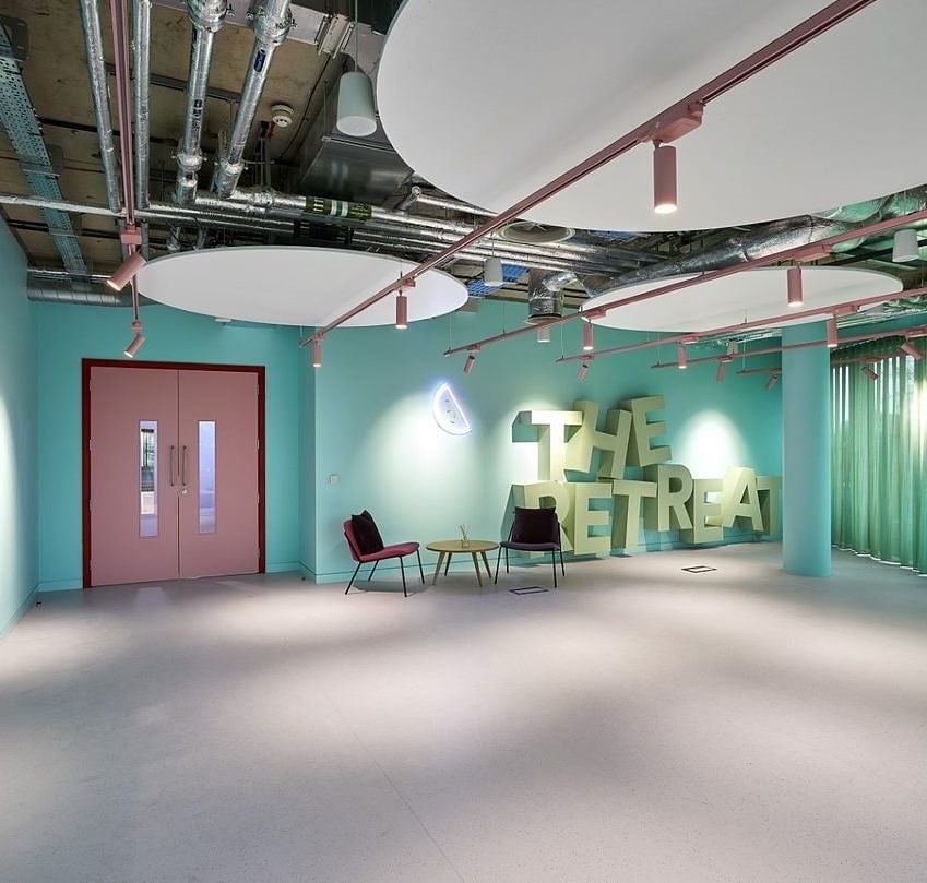 Aurora Acoustic Ceiling Raft - Circles - Product image